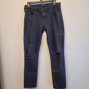 BIG STAR womens black distressed denim jeans, size 28